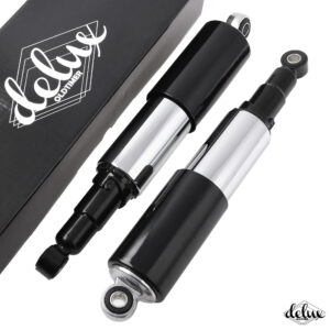 AMORTYZATORY WSK TYŁ CZARNE CHROM KPL Z REGULACJĄ 325MM